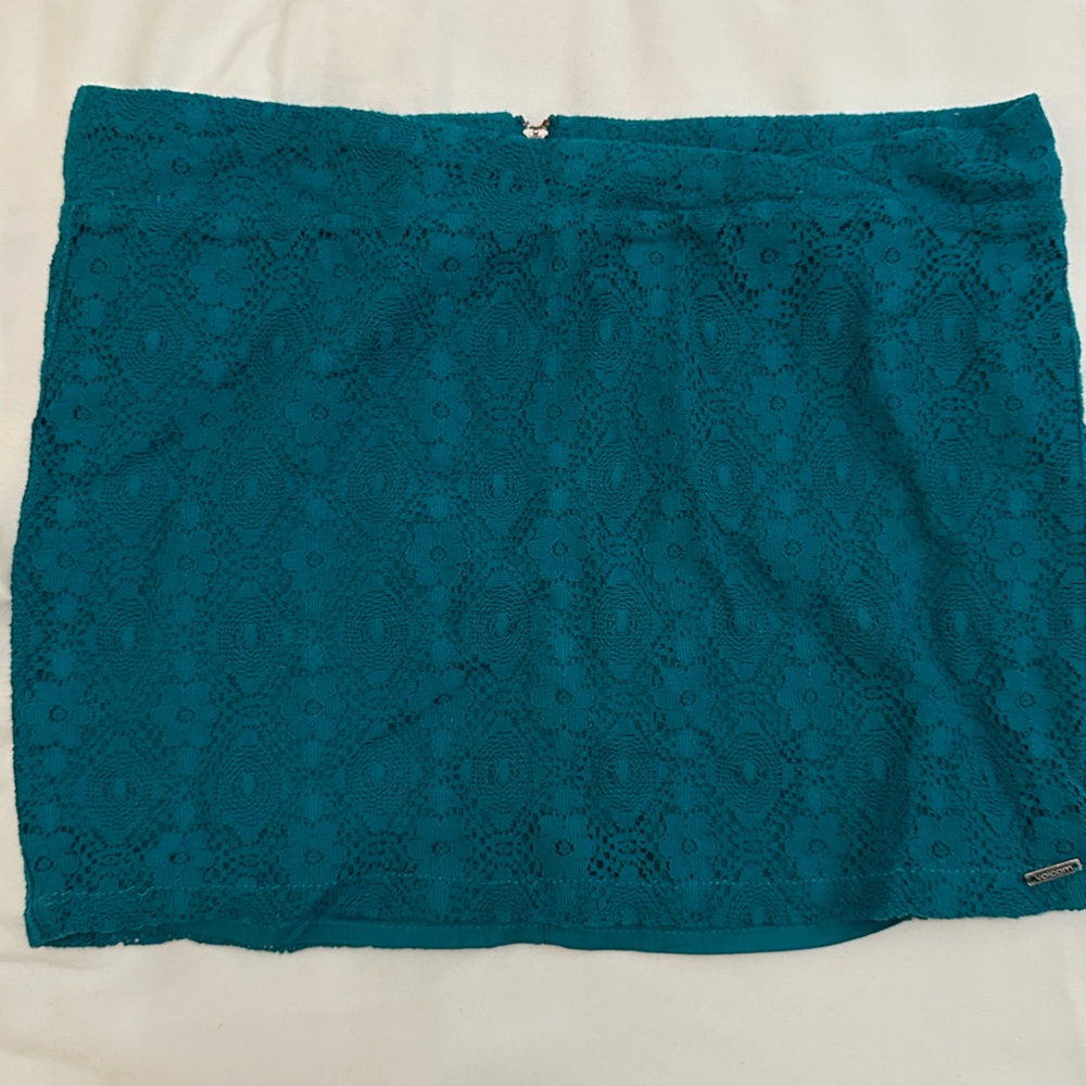 Volcom Turquoise Lace Top - Picture 2 of 6